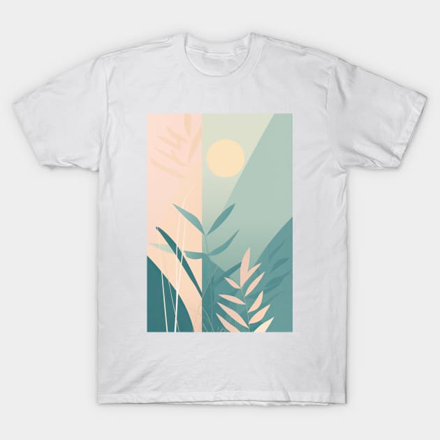 Springtime Garden Abstract Minimalism T-Shirt by JensenArtCo